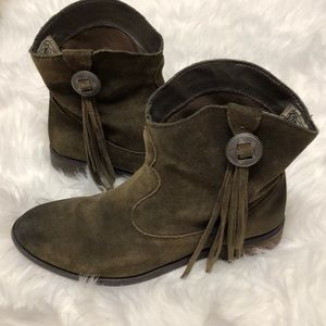 Ralph Lauren cowboy ankle boots